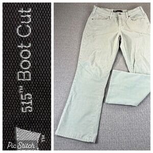 Levi's 515 BootCut‎ mint Corduroy Dress Pants Women 4M/28X27 mid rise